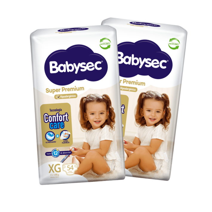 Pack Mensual-Babysec SuperPremium (M-G-XG-XXG)