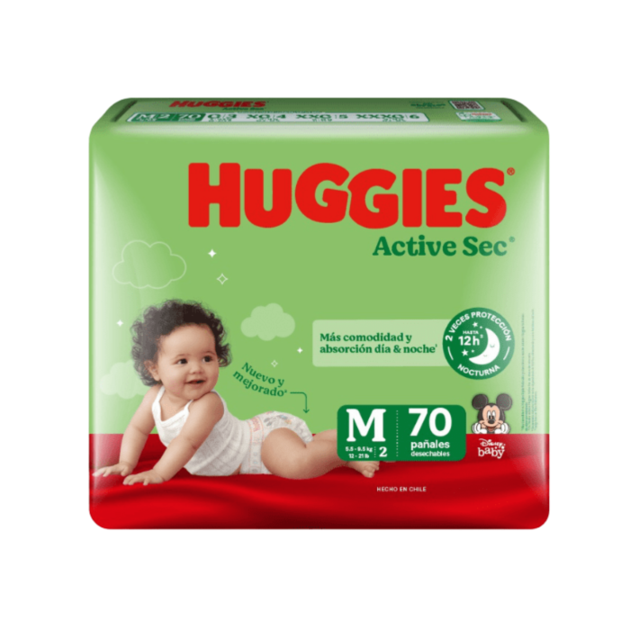 Huggies Active Sec (M-G-XG-XXG)